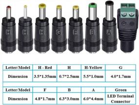 img 2 attached to 24V SoulBay Power Supply Adapter With 8 Tips, ETL Listed, 100-240V AC To 24V DC Transformer 5Ft Cord