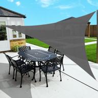 sunlax 12'x12'x12' grey triangle sun shade sail - outdoor patio 🌞 pergola cover with uv block, canovas canopy shade for sunshade sails covers логотип
