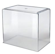 🐠 compact molded plastic aquarium tank - .75 gallon capacity - 7" x 6" x 4.25" - small size, perfect for limited spaces logo
