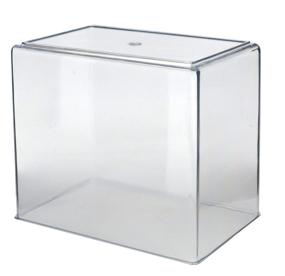 img 1 attached to 🐠 Compact Molded Plastic Aquarium Tank - .75 Gallon Capacity - 7" x 6" x 4.25" - Small Size, Perfect for Limited Spaces