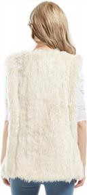 img 3 attached to Women'S Faux Fur Vest With Sherpa Fleece Lining - Fashionable And Warm Outwear For Spring And Winter By Bellivera
