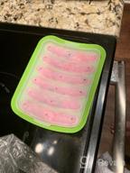 img 1 attached to BPA Free Non-Stick Silicone Sausage Mold For Homemade Hot Dogs - 6 Cavity Green Oven & Microwave Safe review by Darrion Hudson