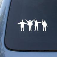 🚗 the beatles silhouettes - car, truck, notebook, vinyl decal sticker #2470, white vinyl color logo