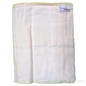 img 2 attached to 🌼 Dandelion Diapers: Premium 100% Organic Cotton Unbleached DSQ Cloth Diaper Prefolds (Infant Size 2-6 Pack) - Purely Natural and Environment-friendly
