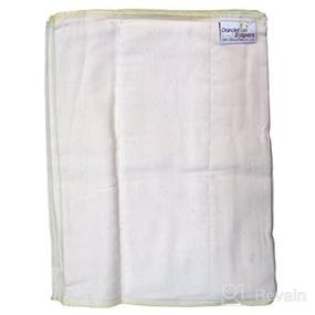 img 3 attached to 🌼 Dandelion Diapers: Premium 100% Organic Cotton Unbleached DSQ Cloth Diaper Prefolds (Infant Size 2-6 Pack) - Purely Natural and Environment-friendly