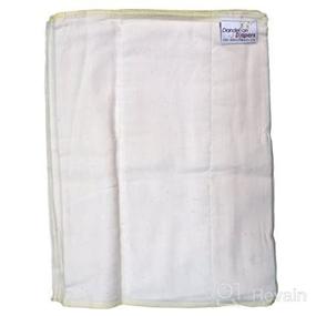 img 4 attached to 🌼 Dandelion Diapers: Premium 100% Organic Cotton Unbleached DSQ Cloth Diaper Prefolds (Infant Size 2-6 Pack) - Purely Natural and Environment-friendly
