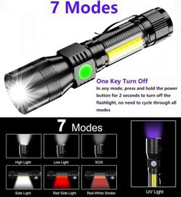 img 1 attached to Rechargeable Flashlight Zoomable Waterproof Emergency