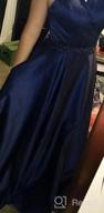 img 1 attached to Long Satin Prom Dress With Beaded Halter, A-Line Cut And Convenient Pockets For Women'S Formal Evening Gown review by Joel Norfork