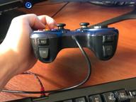 img 3 attached to 🎮 Logitech F310 Wired Gamepad Controller with Console-Like Layout and 4-Way Switch D-Pad for PC - Blue review by Michael Baek ᠌