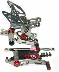 img 4 attached to Rearsets Rear Sets Footpegs CNC Adjustable Compatible With Y