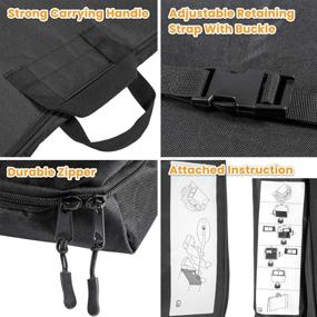 img 1 attached to 🧳 Convenient Soft Top Window Storage Bag for 2018-2021 Jeep Wrangler JL JLU - OEM 68358392AC