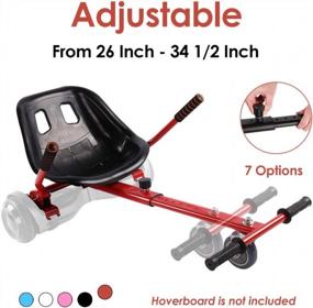 img 3 attached to Hoverboard Go-Kart Conversion Kit - PRINIC Accessories For Self-Balancing Scooters - Adjustable Frame For All Ages & Heights - Compatible With 6.5", 8", And 10" Hoverboards
