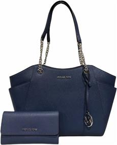 img 4 attached to Stylish MICHAEL Michael Kors Signature Shoulder Handbags, Wallets & Totes for Women