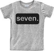 🎂 unique 7th birthday charcoal tops, tees & shirts for toddler boys - unordinary collection logo