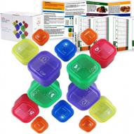 complete portion control container system - 14 pieces with a 21-day plan logo