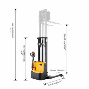 img 2 attached to APOLLOLIFT Electric Pallet Forklift: 2640Lbs Load, 118Inch Lifting Height