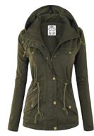 wjc643 womens color parka jacket women's clothing at coats, jackets & vests logo