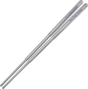 img 4 attached to Titanium Telescopic Chopsticks: Portable Cutlery For Outdoor Camping, Travel & Picnic - A-Ti1004T