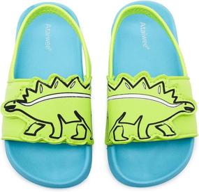 img 4 attached to Ataiwee Toddlers Fastening Dinosaur Crocodile Boys' Shoes ~ Sandals