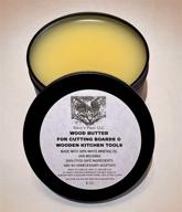 8 oz wood butter wax conditioner for butcher block cutting boards & wooden kitchen tools - m@cy's place food grade mineral oil beeswax - support animal rescue logo