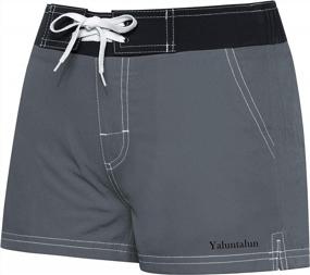img 2 attached to Quick Dry Women'S Swim Trunks Board Shorts With Inner Liner - Ideal For Sports And Swimwear - Yaluntalun