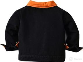 img 3 attached to Cromoncent Casual Sleeve Outwear Pockets Apparel & Accessories Baby Boys