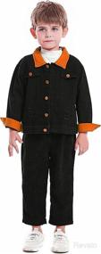 img 2 attached to Cromoncent Casual Sleeve Outwear Pockets Apparel & Accessories Baby Boys