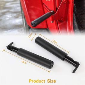 img 3 attached to Premium Solid Steel Foot Pegs for 2007-2020 Jeep Wrangler Jk JKU JL JLU - High-Quality Rests & Pedals - 1 Pair