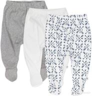 👶 honestbaby organic cotton footed harem pants - pack of 3 логотип