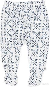 img 3 attached to 👶 HonestBaby Organic Cotton Footed Harem Pants - Pack of 3