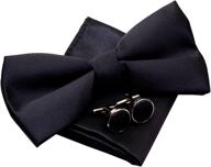 👔 retreez microfiber pre tied men's accessories - ties, cummerbunds & pocket squares with plain woven design логотип