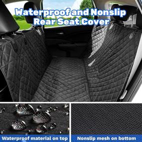 img 2 attached to 🐶 Helloleiboo Dog Car Seat Covers: Waterproof, Scratchproof, Nonslip Backseat Protector - Ideal Hammock for Pets!