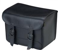 🏍️ dowco willie &amp; max 59592-00 black jack series: tour trunk for motorcycles - synthetic leather, black, universal fit, 20 liters capacity логотип