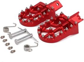 img 3 attached to Motorcycle Foot Pegs Rest Pedal Footpegs For CRF XR 50 70 110 Pit Bike Chinese Stomp Lucky MX Thumpstar Explorer Pitster Pro SDG DHZ SSR Tao Tao Bosuer KAYO Xmotor Apollo - Red