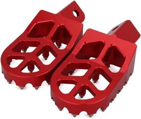 img 1 attached to Motorcycle Foot Pegs Rest Pedal Footpegs For CRF XR 50 70 110 Pit Bike Chinese Stomp Lucky MX Thumpstar Explorer Pitster Pro SDG DHZ SSR Tao Tao Bosuer KAYO Xmotor Apollo - Red