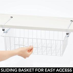 img 1 attached to 🗄️ Efficient Under Shelf Storage Solution: mDesign Large Pullout Drawer Basket