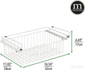 img 3 attached to 🗄️ Efficient Under Shelf Storage Solution: mDesign Large Pullout Drawer Basket