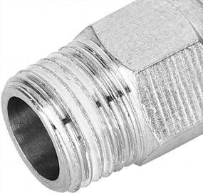 img 1 attached to 10Pcs Silver M10 Thread PC4‑01 Push To Connect Pneumatic Fittings For PETF Tube