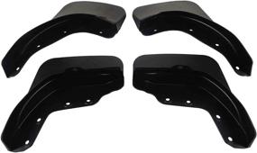 img 2 attached to 🚘 Premium Front and Rear Mud Flaps for Lincoln MKX 2016 (Premiere, Reserve, Select, Black Label Trims) - 4PCS Splash Guards Mudflaps