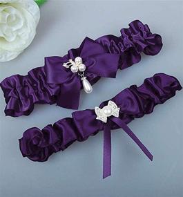 img 1 attached to Blue Rhinestone Wedding Garters for Women: Stylish Accessories offered by Zyhappk