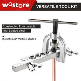 img 1 attached to Wostore Double Flaring Tool Kit with Copper Line Tube Cutter: The Ultimate Solution for Precise Flaring!