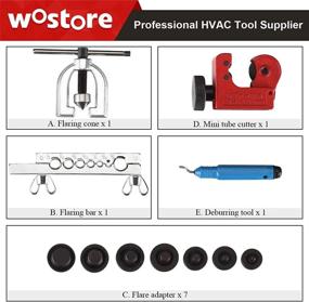 img 3 attached to Wostore Double Flaring Tool Kit with Copper Line Tube Cutter: The Ultimate Solution for Precise Flaring!