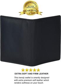 img 2 attached to Leather Credit Wallet Drivers License Men's Accessories ~ Wallets, Card Cases & Money Organizers