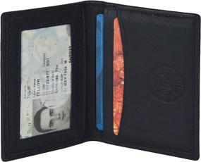 img 4 attached to Leather Credit Wallet Drivers License Men's Accessories ~ Wallets, Card Cases & Money Organizers
