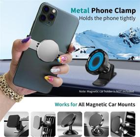 img 3 attached to Metal Phone Clamp For Magnetic Car Mount [Clip &Amp Car Electronics & Accessories