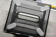 img 1 attached to 2-In-1 Portable Detachable Laptop Stand With Storage Drawer For Desk, 11-17" MacBook & Tablet/Phone Riser Holder Organizer To Improve Positioning review by Jerry Anderson
