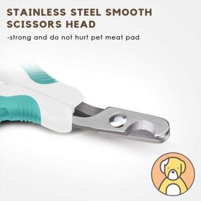 img 3 attached to Stainless Steel Pet Nail Clippers For Cats, Dogs, Rabbits, And Small Animals - Pretty Paws Cat Nail Trimmer For Home Grooming Kits