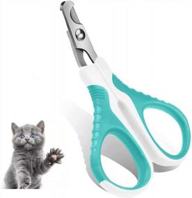 img 4 attached to Stainless Steel Pet Nail Clippers For Cats, Dogs, Rabbits, And Small Animals - Pretty Paws Cat Nail Trimmer For Home Grooming Kits
