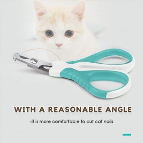 img 1 attached to Stainless Steel Pet Nail Clippers For Cats, Dogs, Rabbits, And Small Animals - Pretty Paws Cat Nail Trimmer For Home Grooming Kits