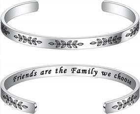 img 4 attached to Inspiring Gifts For Women: M MOOHAM Engraved Quote Bracelets - Perfect For Birthdays, Christmas, And Best Friends, Daughters, Sisters, Moms, And Coworkers - Durable Stainless Steel Jewelry